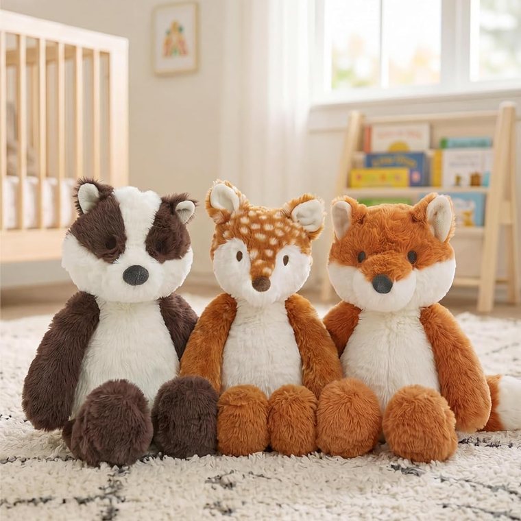 Fabian Fox Stuffed Animal view 3