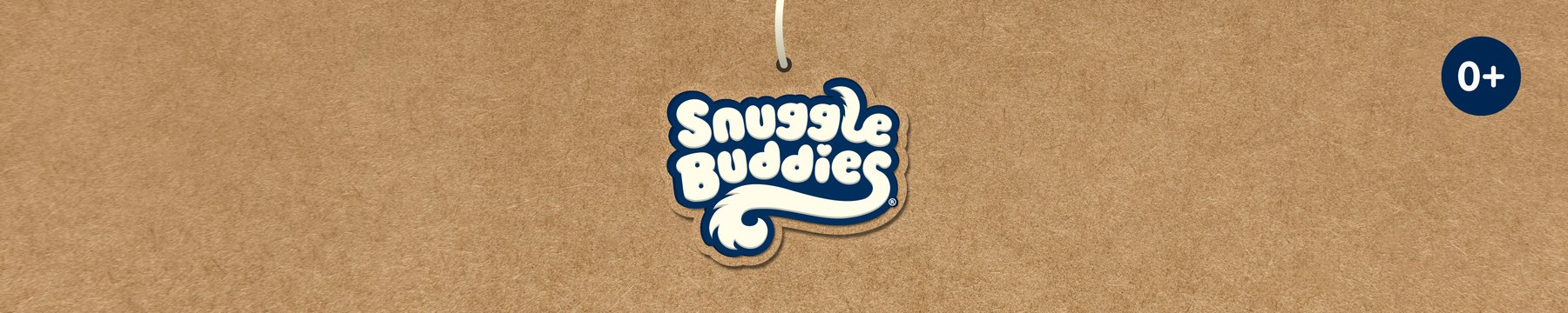 The Snuggle Buddies line-up on kraft paper